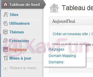 réglage wordpress