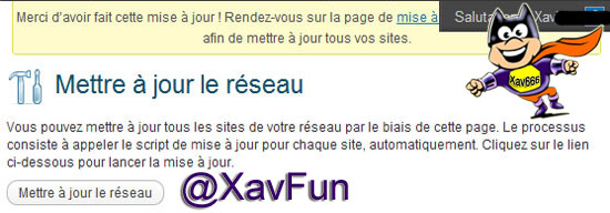 mise a jour wordpress