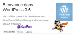 bienvenue dans wordpress 3.6