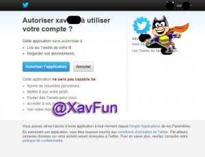 authorisation Twitter