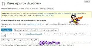 maj wordpress