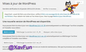 Mise à jour WordPress