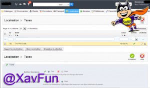 edition tau TVA prestashop
