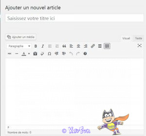 ancien éditeur wordpress