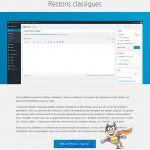 ancien éditeur wordpress