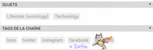 Sujets et Tags de la chaîne