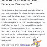 localisation de la rencontre facebook