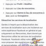 aide localisation de la rencontre facebook