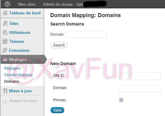 domain mapping configuration